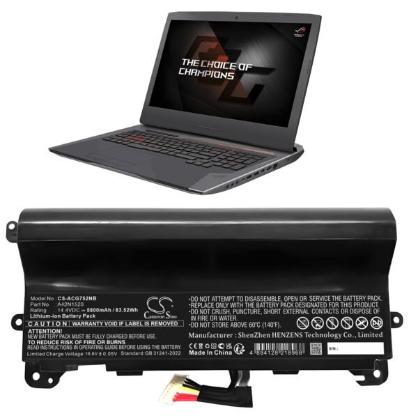 Battery for Acer G752VS - Image 2