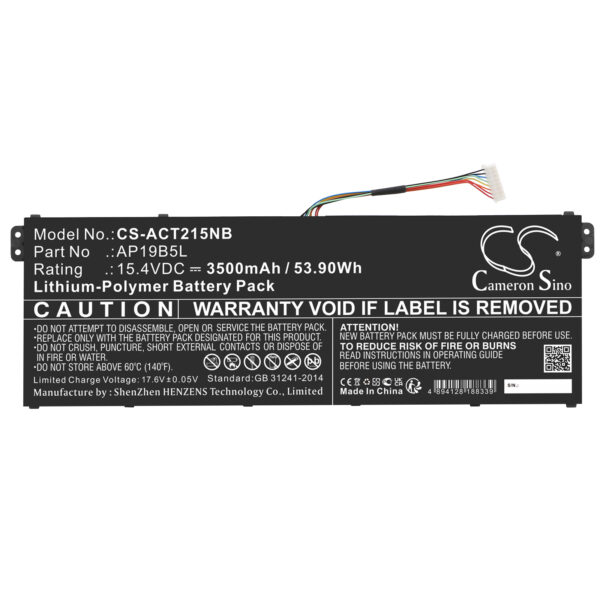 Battery for Acer TravelMate P2 TMP215-41-R74Q - Image 2