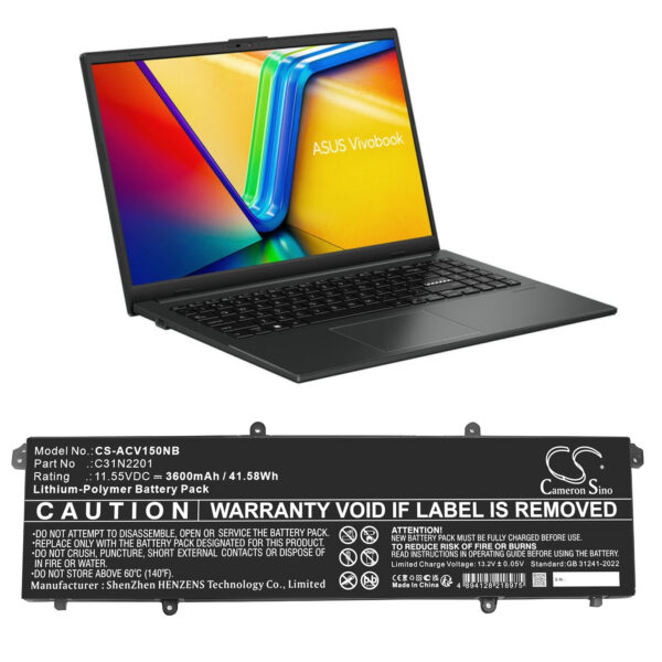 Battery for Asus E1504FA-BQ038W - Image 2