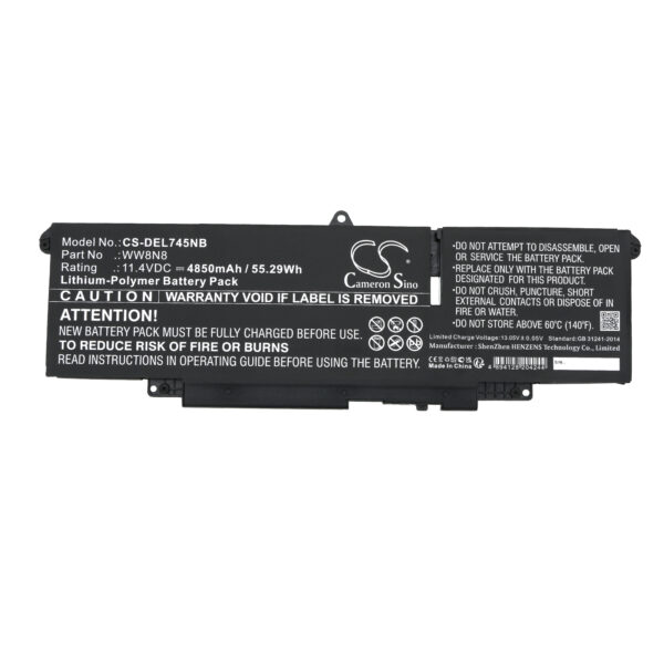 Battery for DELL Latitude 7450 - Image 2