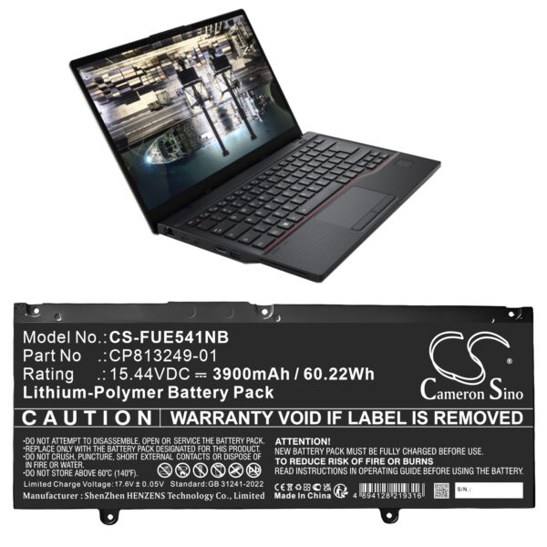Battery for Fujitsu LIFEBOOK E5413 - Image 2