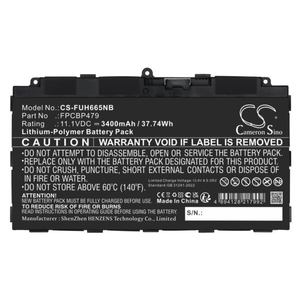 Battery for Fujitsu Stylistic Q616 - Image 2