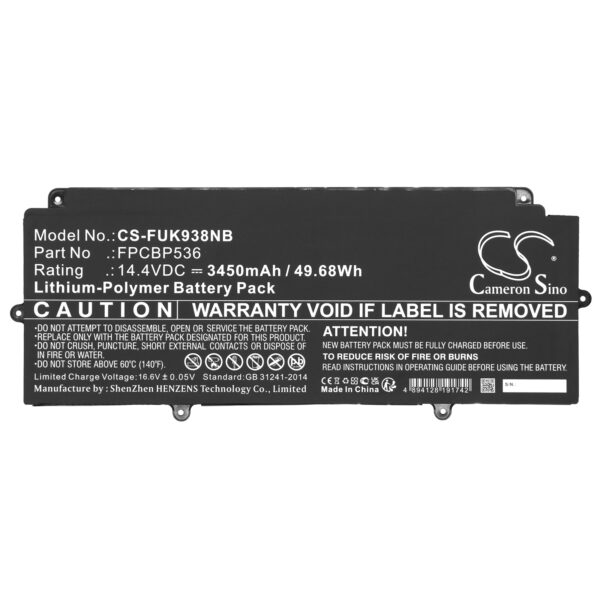 Battery for Fujitsu LifeBook U937 - Image 2