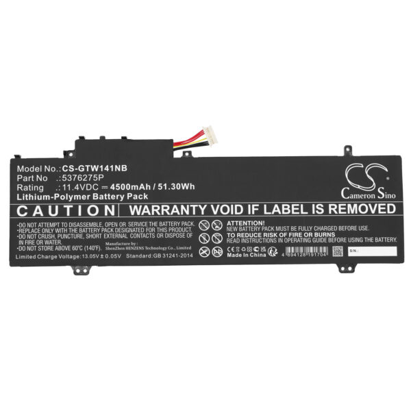 Battery for Gateway GWTN156-7BK - Image 2