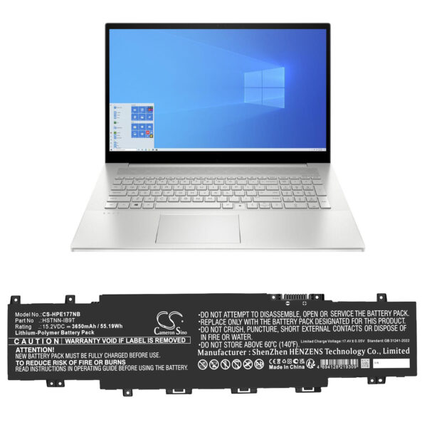 Battery for HP Envy 17-CH0005UA - Image 2