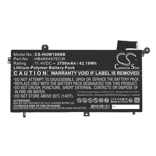 Battery for Huawei MateBook D 2018 - Image 2