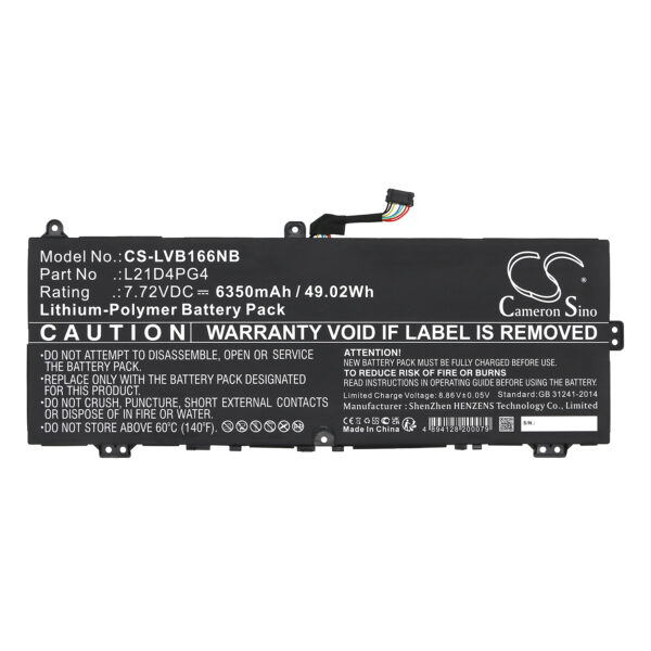 Battery for Lenovo ThinkBook 16 G6 IRL-21KH006HUA - Image 2