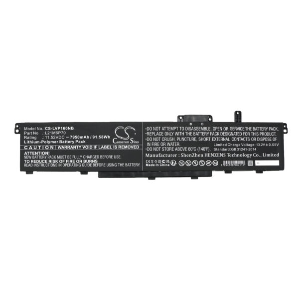 Battery for Lenovo ThinkPad P16 00CD 2022 - Image 2
