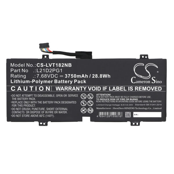 Battery for Lenovo 10W-82ST Tablet - Image 2