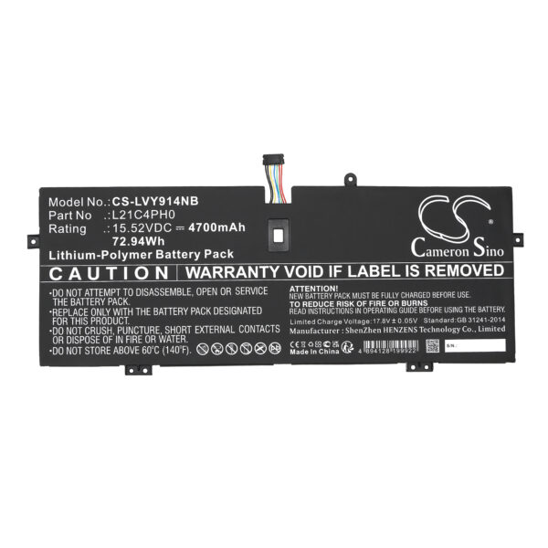 Battery for Lenovo Yoga 9 14ITL5-82BG008EPB - Image 2