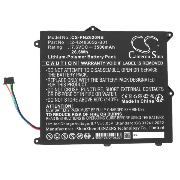 Battery for Panasonic CF-XZ6 - Image 2