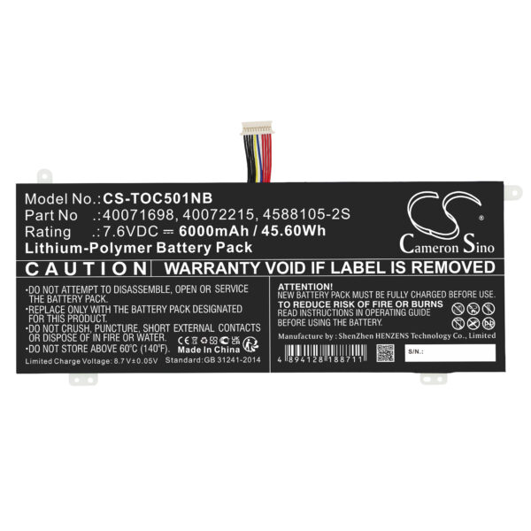 Battery for Dynabook Satellite Pro C50-H-106 - Image 2