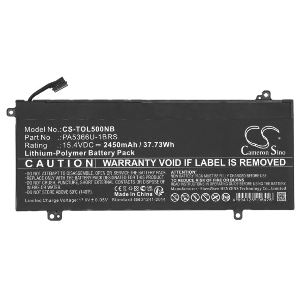 Battery for Toshiba Dynabook Satellite Pro L50 - Image 2