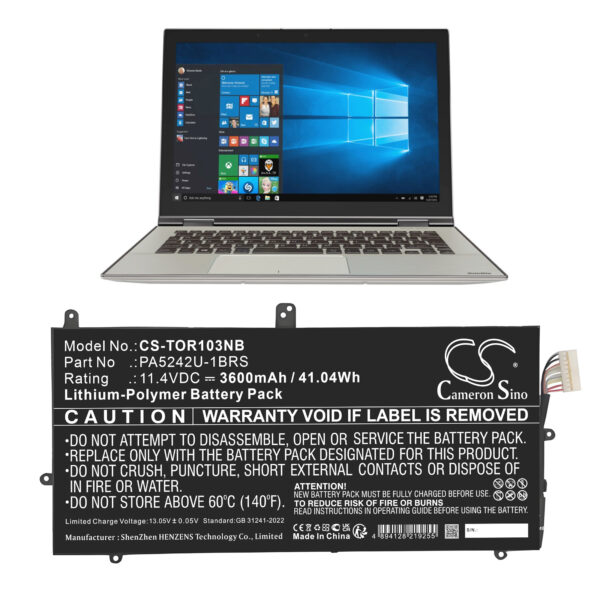 Battery for Toshiba Satellite P20W-C - Image 2
