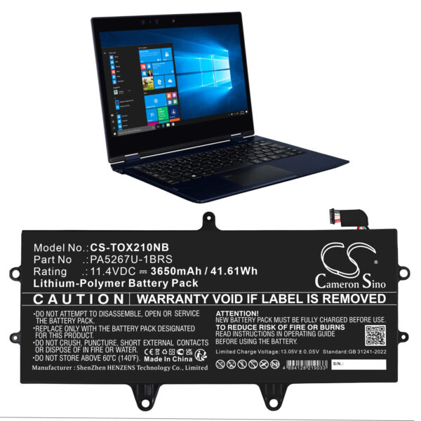 Battery for Toshiba Portege X20W - Image 2
