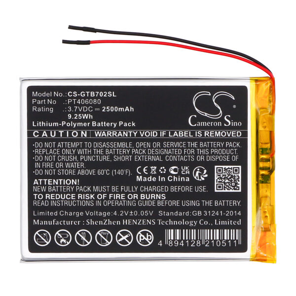 Battery for 3GO GT7002 - Image 2