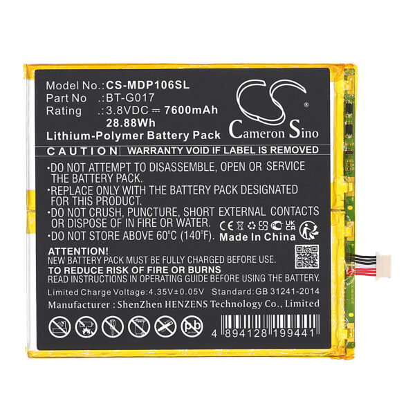 Battery for Medion Lifetab P10602 - Image 2