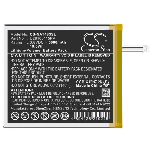 Battery for ONN Surf 8" 3rd - Image 2