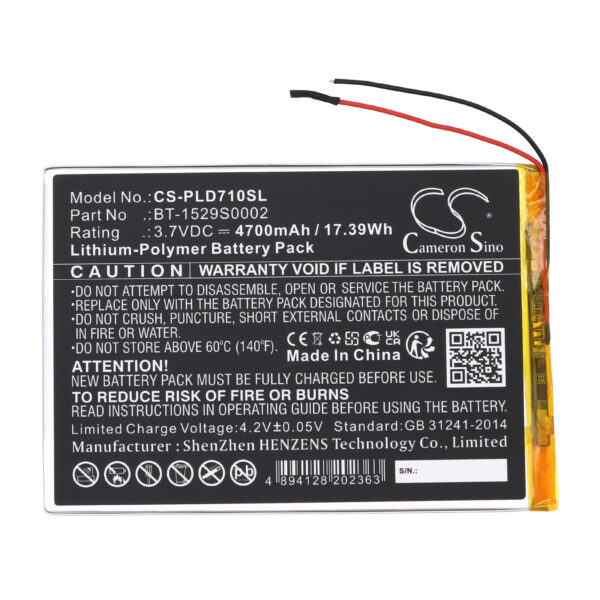 Battery for Polaroid MID1047 - Image 2