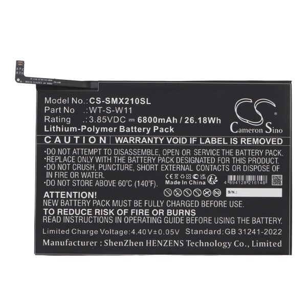 Battery for Samsung Galaxy Tab A9+ 5G 11 - Image 2