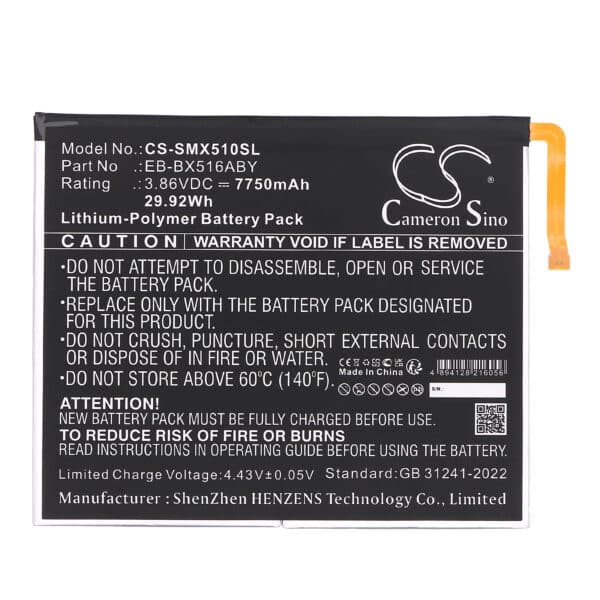 Battery for Samsung Galaxy Tab S9 FE - Image 2