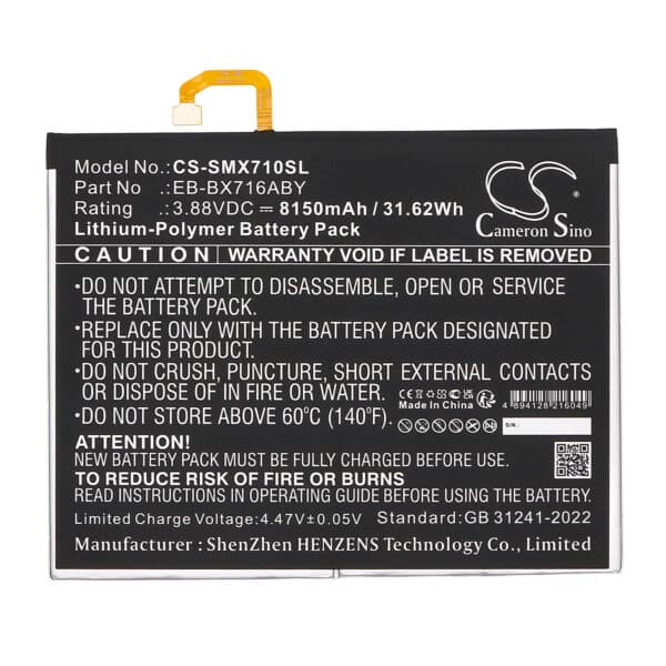 Battery for Samsung Galaxy Tab S9 - Image 2