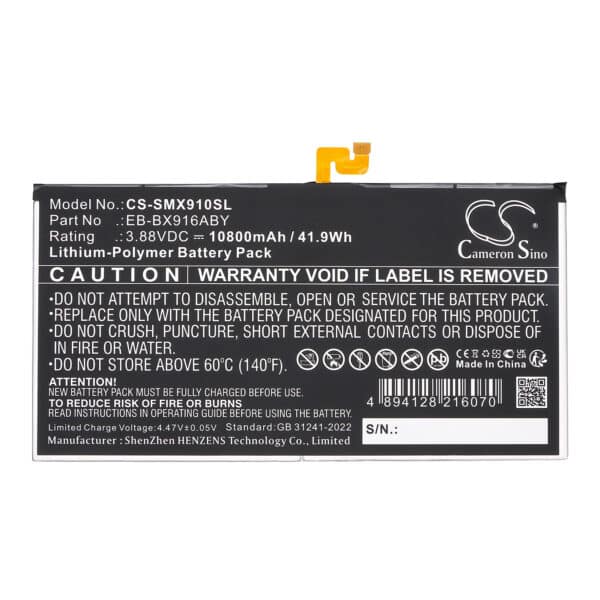 Battery for Samsung Galaxy Tab S9 Ultra - Image 2