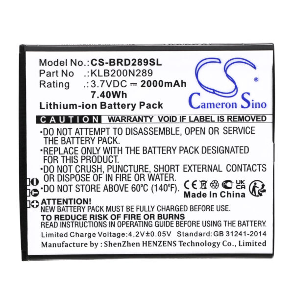 Battery for Brondi Centurion 1 - Image 2