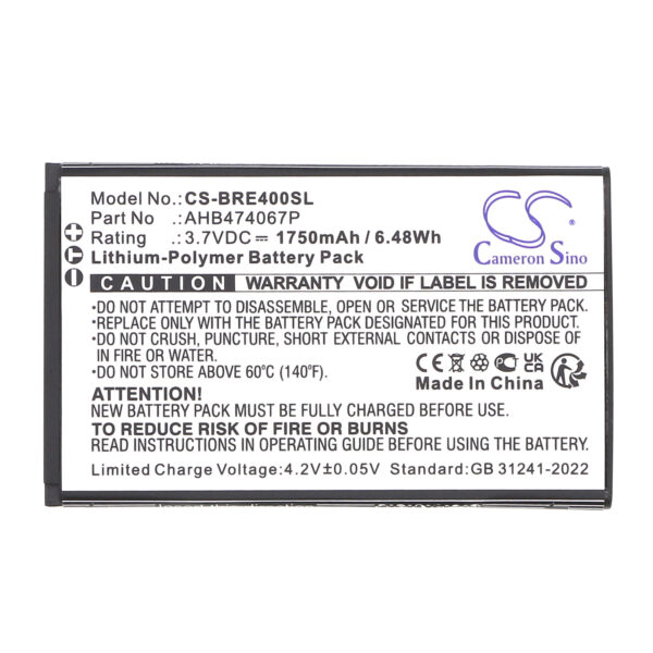 Battery for BRONDI ENERGY 4G - Image 2