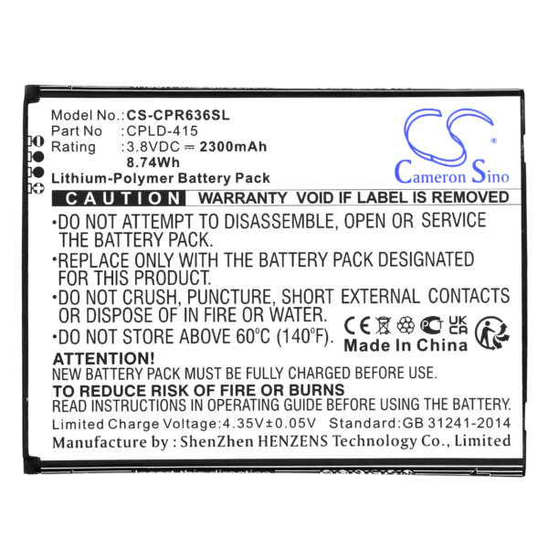 Battery for Coolpad BTR3636AB - Image 2