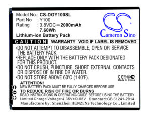 Battery for Doogee  Y100