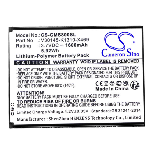 Battery for Gigaset GS80 - Image 2