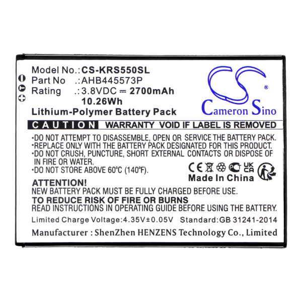 Battery for Konrow EASY K55 - Image 2