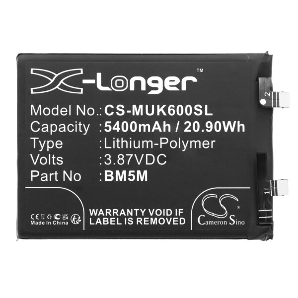 Battery for Redmi K60 - Image 2