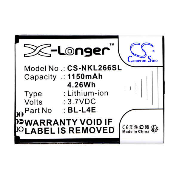Battery for Nokia 2660 Flip 4G - Image 2