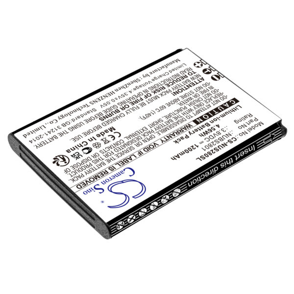 Battery for NUU Mobile F4L 4G LTE