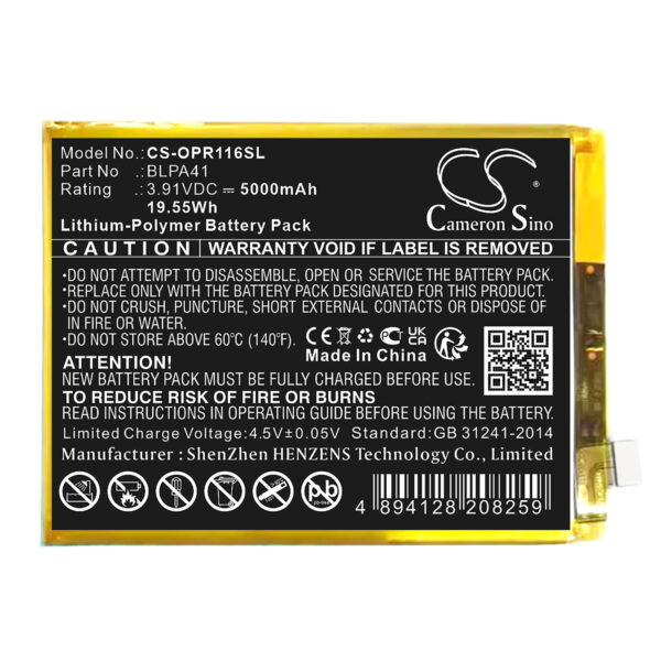 Battery for OPPO Reno 11F
