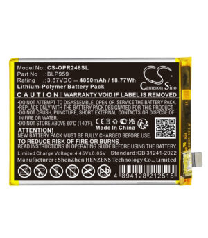Battery for OPPO CPH2481