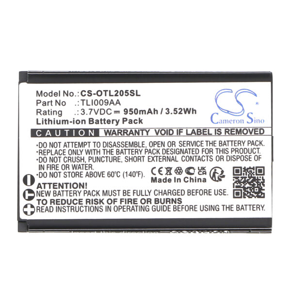 Battery for Alcatel OT-2038X - Image 2