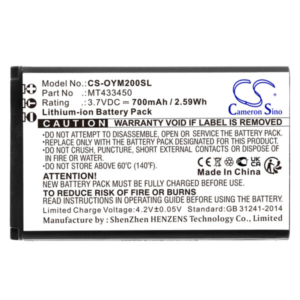 Battery for Olympia Classic Mini II - Image 2