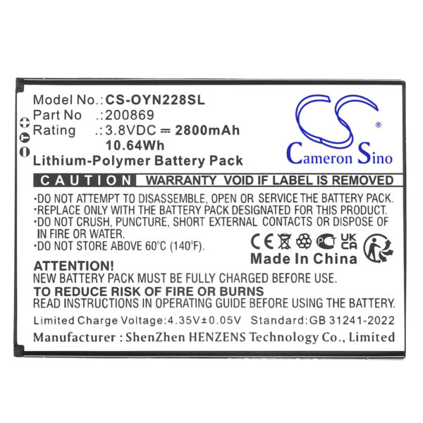 Battery for Olympia 2286 - Image 2