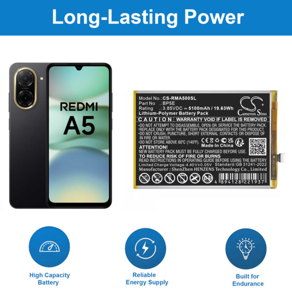 Battery for Redmi A5 4G