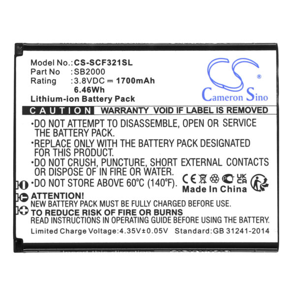 Battery for Schok Flip SC3218T - Image 2