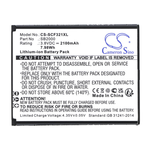 Battery for Schok Flip SC3218T - Image 2