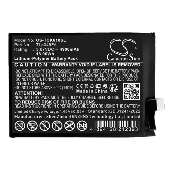 Battery for TCL 40 SE