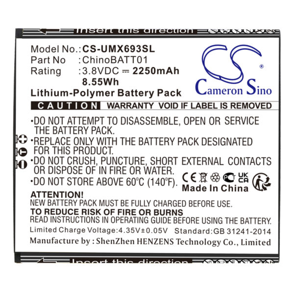 Battery for UMX Unimax U693CL - Image 2