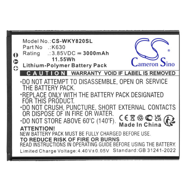 Battery for Wiko Y82 - Image 2