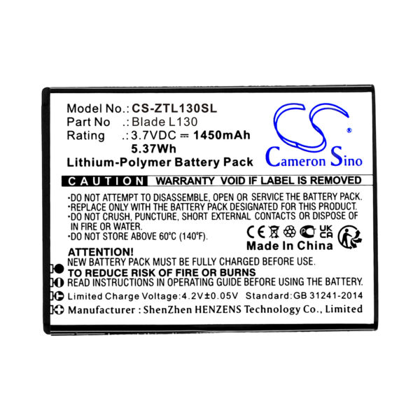 Battery for ZTE Blade L130 - Image 2