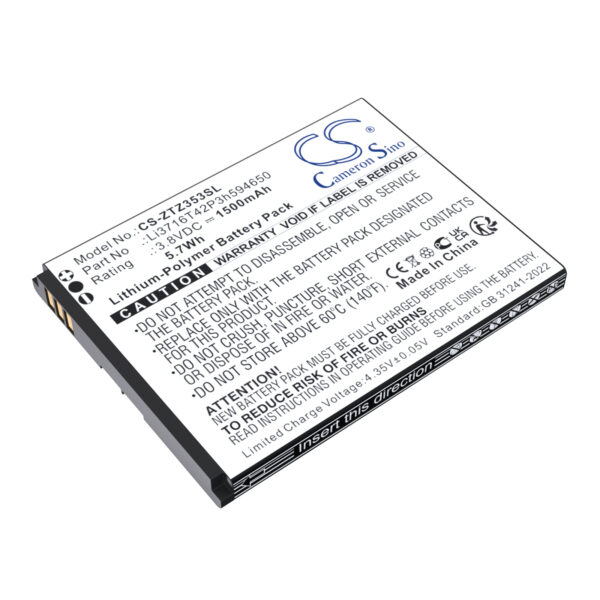 Battery for ZTE 353VL