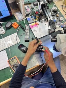 Checking for short using ECU pins